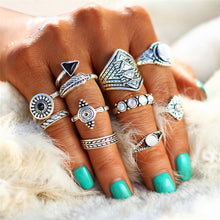 Vintage Crystal Opal Rings