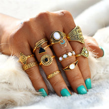 Vintage Crystal Opal Rings