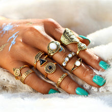 Vintage Crystal Opal Rings