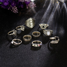Vintage Crystal Opal Rings
