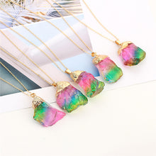 Natural Stone Rainbow Necklace