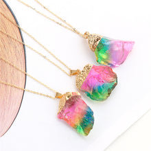 Natural Stone Rainbow Necklace