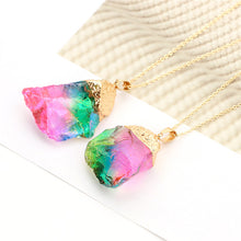 Natural Stone Rainbow Necklace