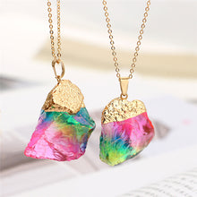 Natural Stone Rainbow Necklace