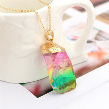 Natural Stone Rainbow Necklace