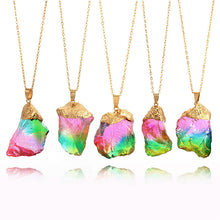 Natural Stone Rainbow Necklace