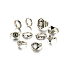 Vintage Crystal Opal Rings