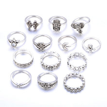 Elephant Midi Finger Rings Set