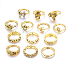 Elephant Midi Finger Rings Set